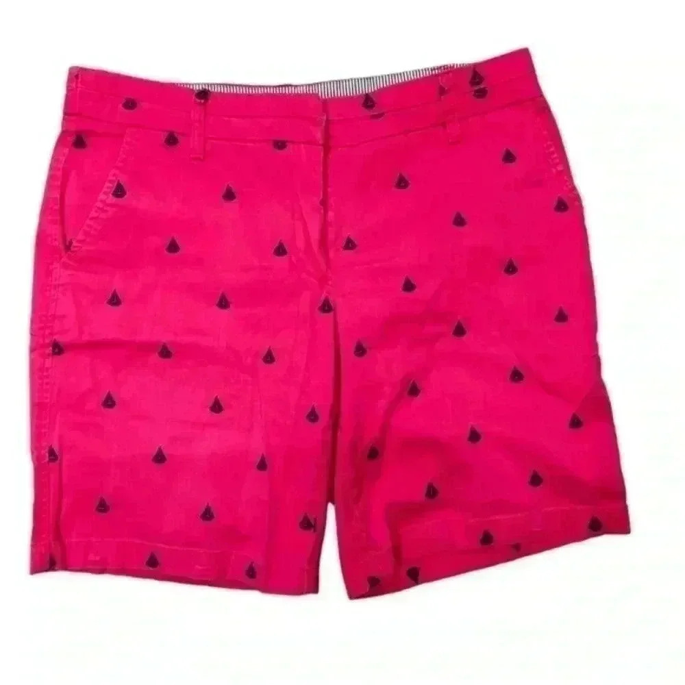 British Khaki Pink Shorts Us 6 Womens Golfing Boating Chino